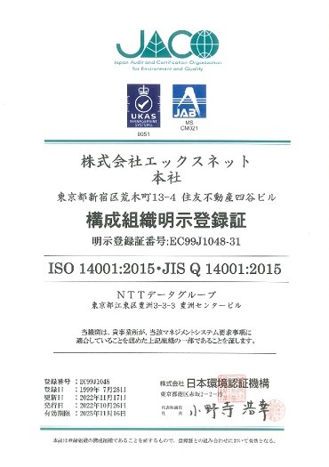 ISO登録証イメージ
